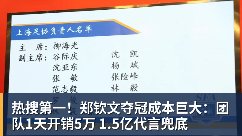 乐虎体育热搜第一！郑钦文夺冠成本巨大：团队1天开销5万 1.5亿代言兜底